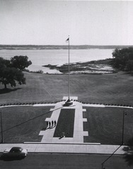 U.S. Naval Hospital, Beaufort, SC: View of the grounds in front of the hospital