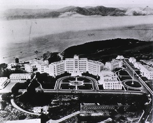 U.S. Veterans Administration Hospital, San Francisco, Ca: Aerial view