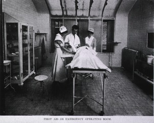 Central Dispensary and Emergency Hospital, Washington, D.C: Interior view- First Aid or Emergency Operating Room