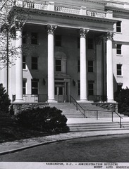 U.S. Veterans Administration Hospital (Mount Alto), Washington, D.C: Exterior view- Administration Building