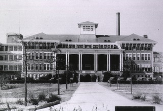 U.S. Veterans Administration Hospital, Augusta, Ga: Exterior view- Main Building