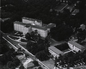 [Aerial view of Emory University Hospital]