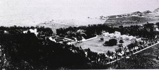 Kalawao Settlement, Molokai, Territory of Hawaii: Elevated view- Baldwin Home (Leper Colony)