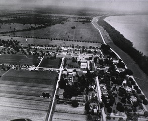 U.S. Marine Hospital, Carville, La: Aerial view (The National Leprosarium)