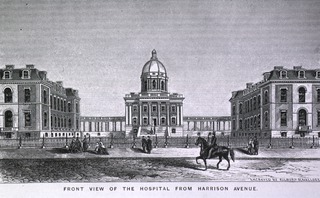 Boston City Hospital, Boston, Ma: Front view
