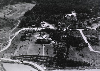 U.S. Marine Hospital, Vineyard Haven, Mass: Aerial view