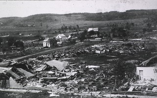 Saint Mary's Hospital, Rochester, Minn: Wreckage of tornado of 1883