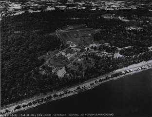 U.S. Veterans Administration Hospital, Jefferson Barracks, Mo: Aerial view