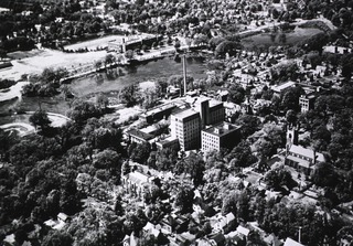 Robert Packer Hospital, Sayre, PA: Aerial view of Packer Hospital and Guthrie Clinic