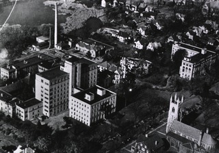 Robert Packer Hospital, Sayre, PA: Aerial view of Packer Hospital and Guthrie Clinic