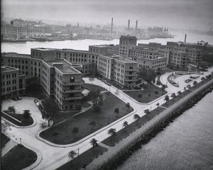 Goldwater Memorial Hospital, New York City, N.Y: Aerial view