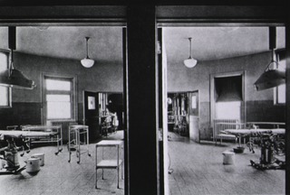 University of Virginia Hospital: View of two operating rooms in 1929
