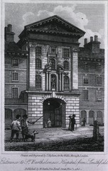 Saint Bartholomew's Hospital, London, England: View of the entrance