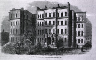 King's College Hospital, London University, London, England: Front view