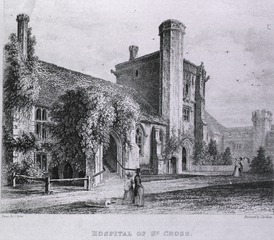 Hospital of Saint Cross, Winchester, England: Front view