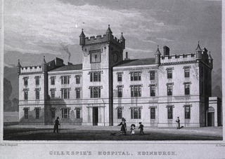 Gillespie's Hospital, Edinburgh, Scotland: Front view