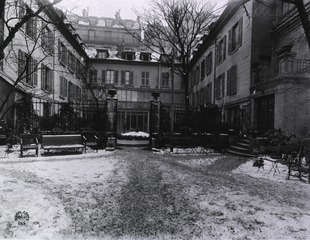 U.S. American National Red Cross Hospital No.3, Paris, France: Rear view showing court yard