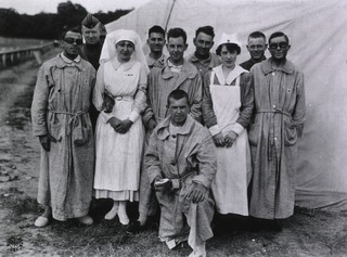 U.S. American National Red Cross Hospital No. 5, Auteuil, France: Gas patients of Ward No. 7