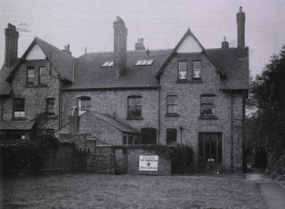 U.S. American National Red Cross Hospital No.4, Liverpool, England: Exterior view- Colidon House, now used as the barracks for the Medical Staff