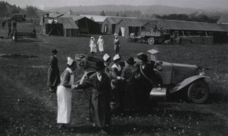U.S. American National Red Cross Evacuation Hospital No. 110, Coincy, France: General view