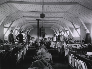 U.S. American National Red Cross Evacuation Hospital No. 114, Fleury-sur-Aisne, France: Interior view of Ward No. 1