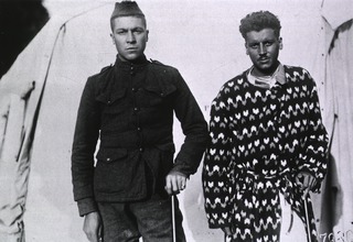 U.S. American National Red Cross Hospital No.5, Paris, France: Two brothers, wounded