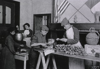 U.S. American National Red Cross Naval Hospital, Bordeaux, France: Interior of kitchen