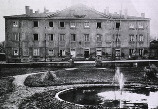 U.S. American National Red Cross Tuberculosis Hospital, St. Eugenie, France: Front view of the hospital which is for tubercular women