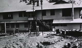 United Fruit Company: Hospital, Cia Agricole, Guatemala: Rear view showing kitchen