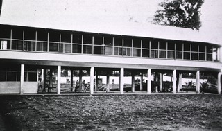 United Fruit Company: Hospital, Cia Agricole, Guatemala: Exterior view- Building housing private rooms and laundry
