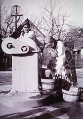 [Public Health - Yugoslavia.]: [Two women draw water from a well.]
