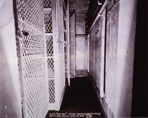 USS Relief (Hospital Ship): Interior view- Media Room