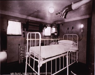 USS Relief (Hospital Ship): Interior view- Sick Officers Stateroom
