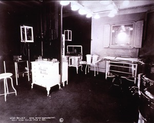 USS Relief (Hospital Ship): Interior view- Eye Darkroom Booths