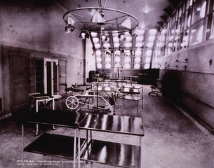 USS Relief (Hospital Ship): Interior view- Operating Room