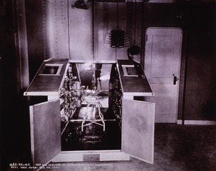USS Relief (Hospital Ship): Interior view- Hot Air Cabinet in Hydro-Theraputic Room