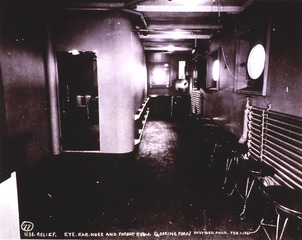 USS Relief (Hospital Ship): Interior view- Eye, Ear, Nose and Throat Room
