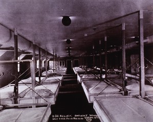 USS Relief (Hospital Ship): Interior view- Patient Ward