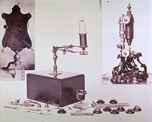 Microscopy: General view- Early Microscopes with various attachments