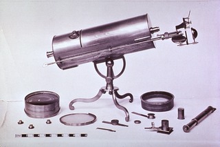 Microscopy: General view- Early Microscope with various attachments