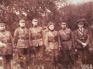 [American Army Officers and ARC representatives.]