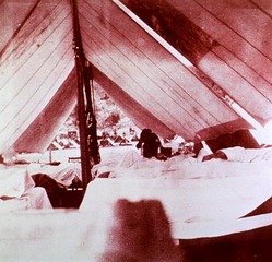 U.S. War of 1898 - Medical and Sanitary Affairs: Interior of surgical tent