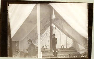 Hospital tents: Interior of ward tent