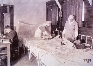 U.S. American National Red Cross: Interior view- First Aid Station, Dijon, France