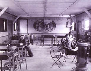 U.S. American National Red Cross: Interior view of Recreation Room, Bourges, France