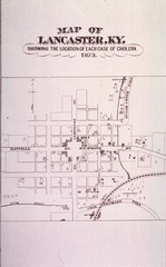 [Public Health - United States]: [Cholera map of Lancaster, Ky., 1873]