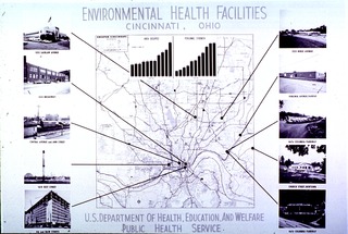 [Public Health - United States]: [Map of Environmental Health Facilities in Cincinnati, Ohio]