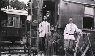 [The dining car crew, Attaché's train, Harbin]