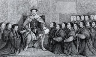 Henry the 8th: Granting the Charter to the Barber Surgeons