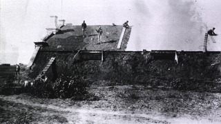 [Details of the construction of a sod house roof]
